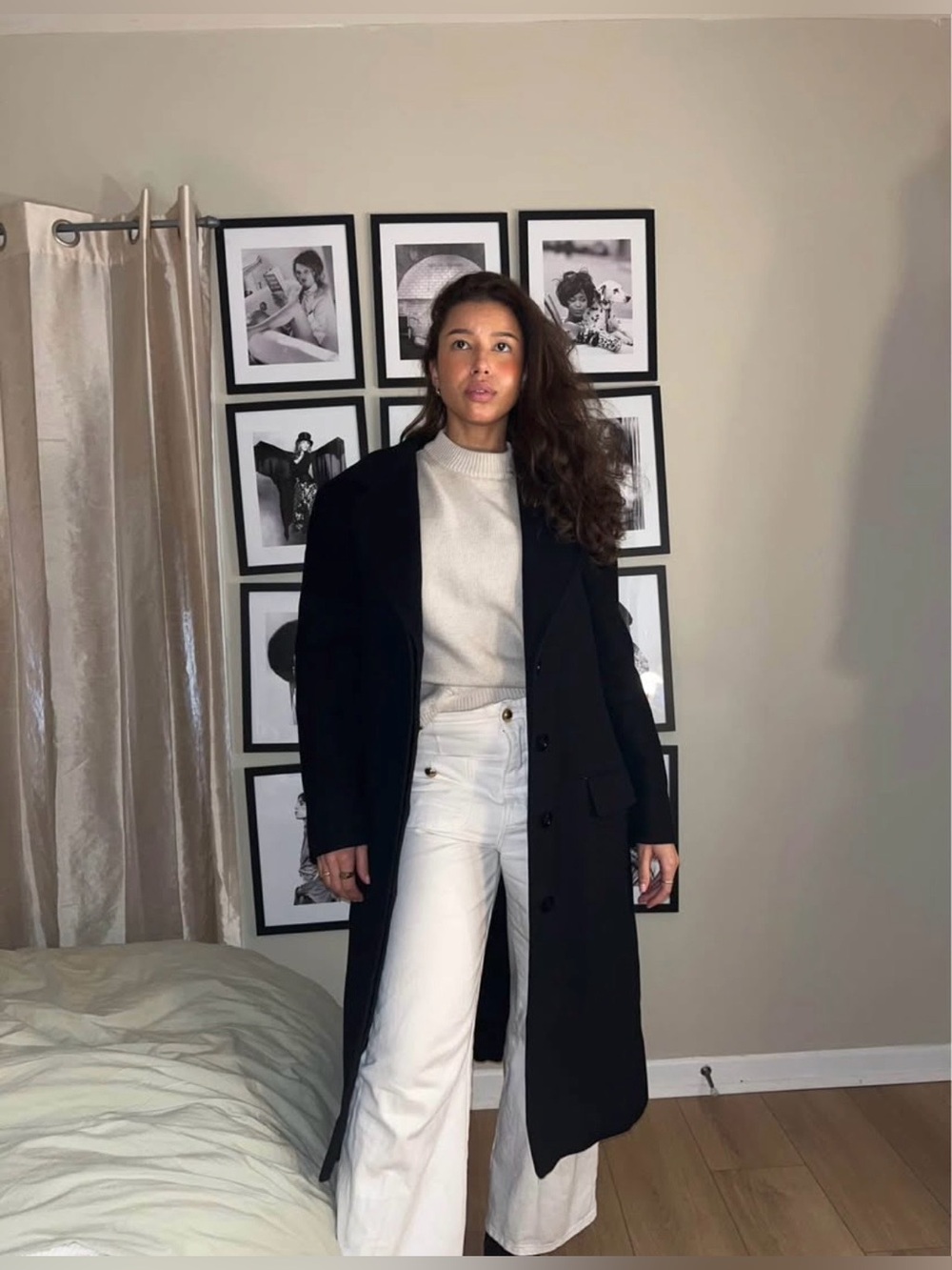 100% Wool Double Lined Long Coat